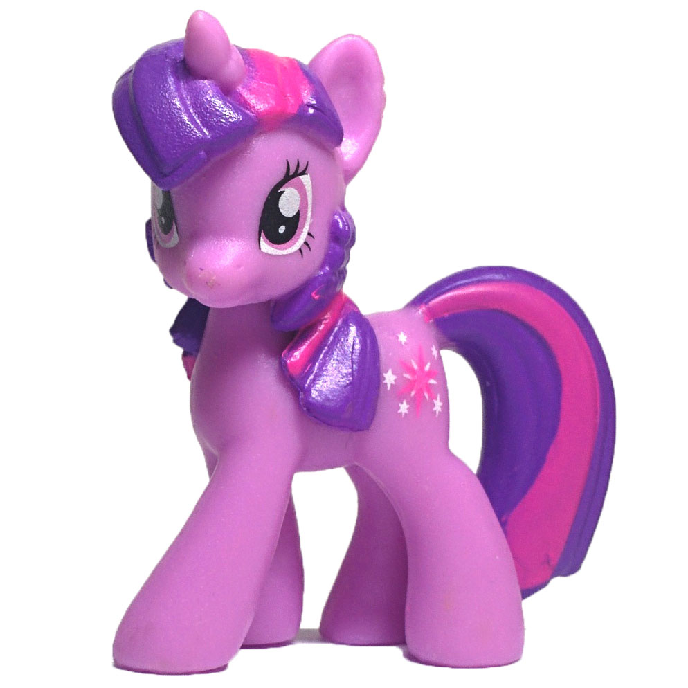 1.5" Twilight Sparkle My Little Pony Purple MLP PVC Keychain Key Chain Lot USA 