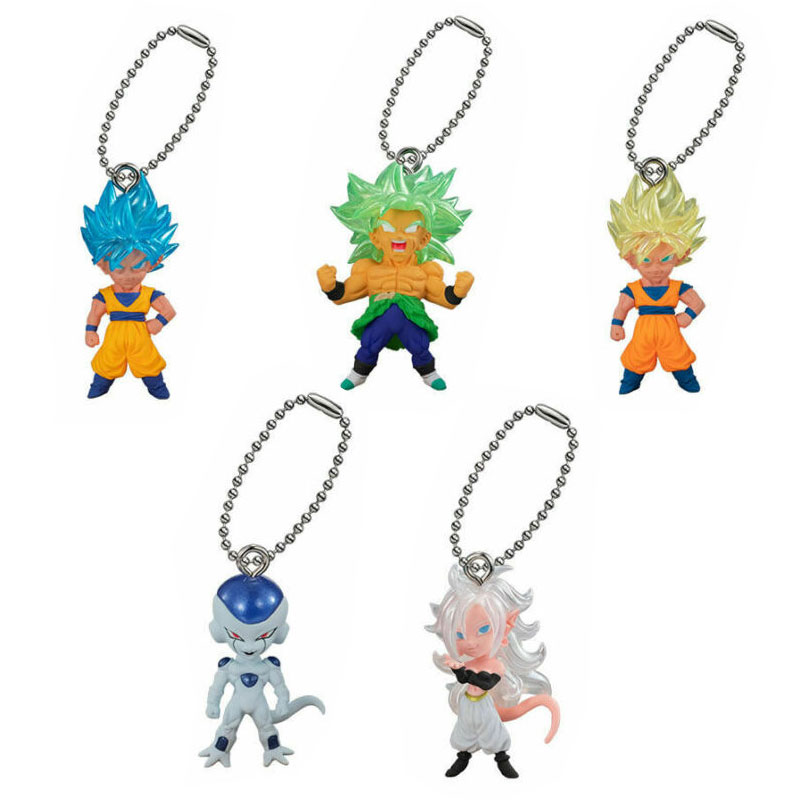 Dragon Ball Keychain Figure Super DBZ UDM Bandai Best 26 set of 5 Vegeta Goku 