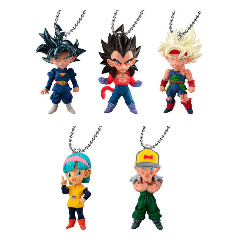 Details about   Dragon Ball Z UDM Burst 20 keychain set of 5 Figures 100% original Japan! 