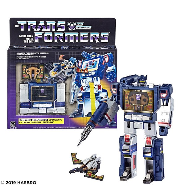 Transformers Set 6 G1 Soundwave Cassette Laserbeak Frenzy Buzzsaw Action Figure 