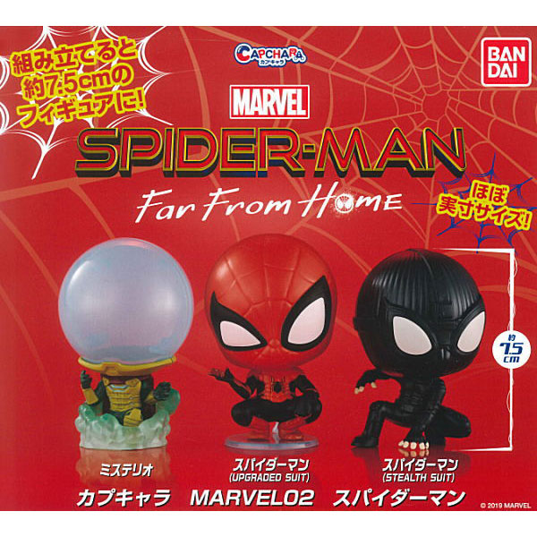 Marvel CapChara SpiderMan Mini Figure Collection 02  Complete Set of 3